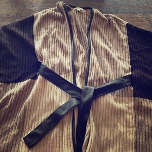 NY and Co Capelet with Pleather Belt